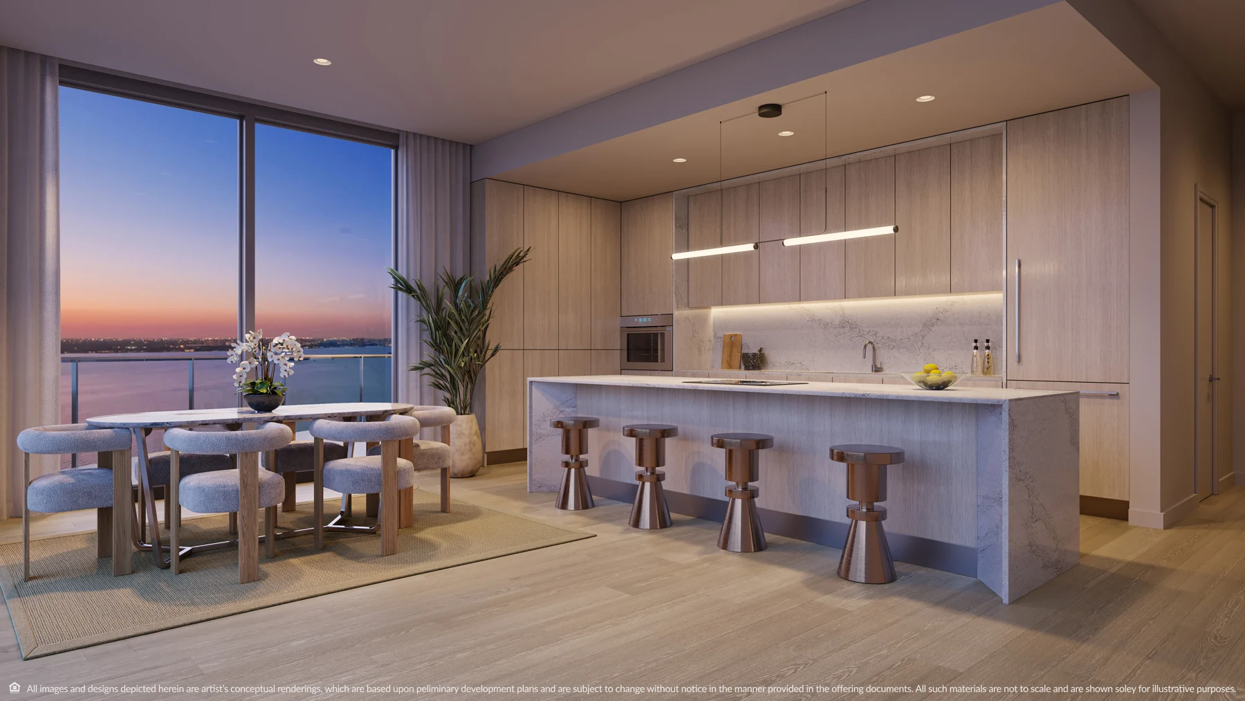 Kitchen & dining — Developer rendering