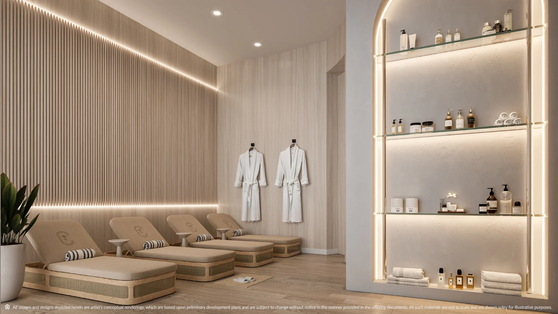 Residents’ spa — Developer rendering